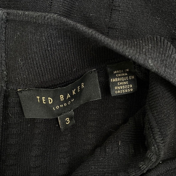 Ted Baker Fit And Flare Knit Black Dress US3 - Picture 5 of 6